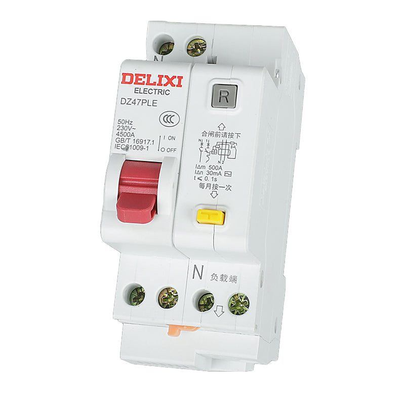 DELIXI ELECTRIC Leakage circuit breaker switch phase line + neutral line DZ47PLE 1P+NC 32A overvoltage/piece