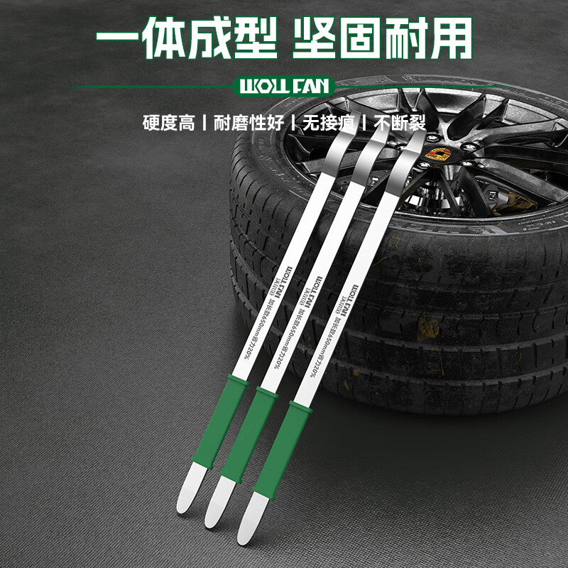 Volvan tire changer, tire repair tool, special tire repair pry bar, hook, flat pry bar, extended pry bar