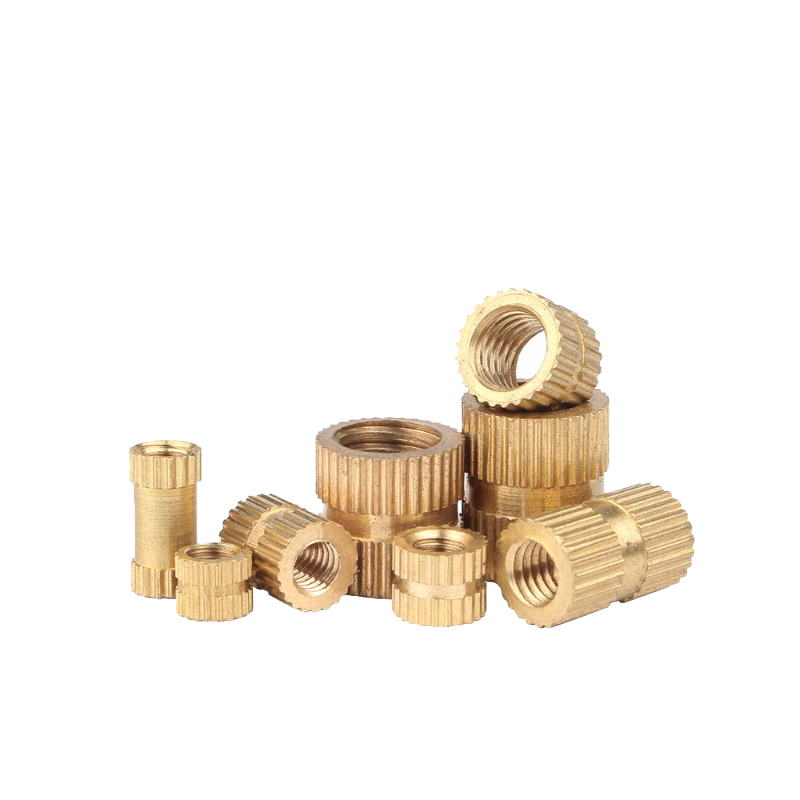 GUWANJI Copper Knurled Nut/Screw Cap, Copper Injection Molded Embedded Part, Copper Insert M2x8-3.5 [100 pieces]