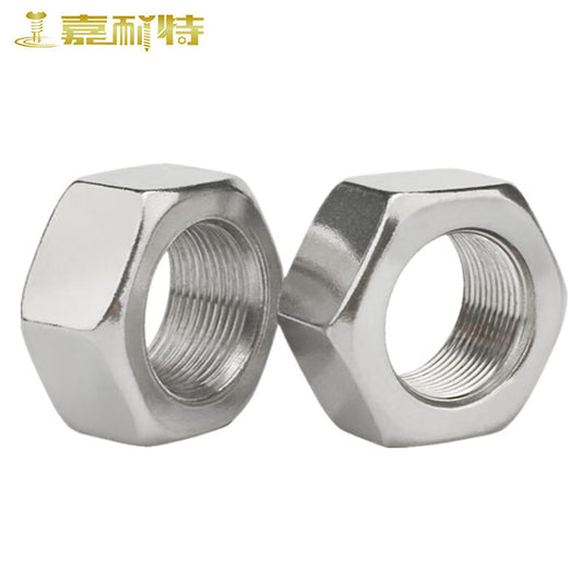 Genate 304 Stainless Steel Fine Thread Nuts, Hexagonal Nuts, M18*1.5 (2 pieces)