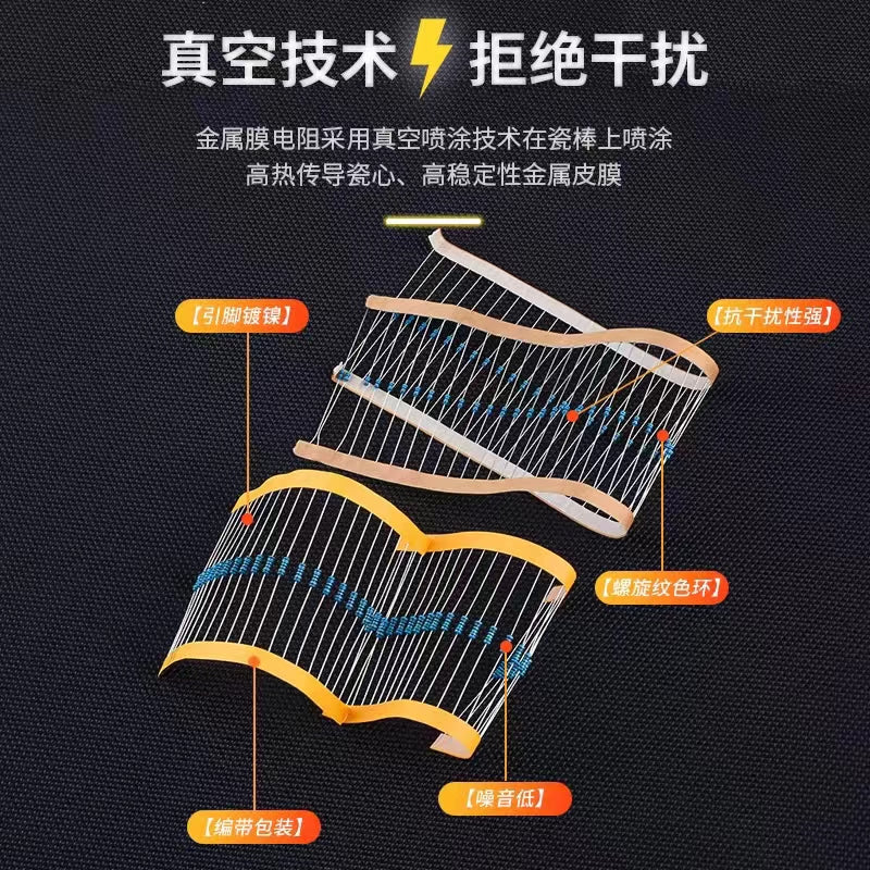 Noran 3W Metal Film Resistors 1% Color Code 1K (10 pieces)