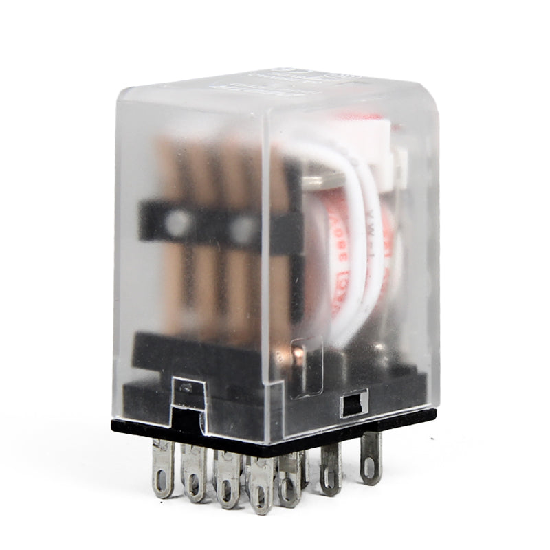 PEOTR HH54P intermediate relay small electromagnetic relay four open and four closed 14-pin silver contacts with light DC24V 1