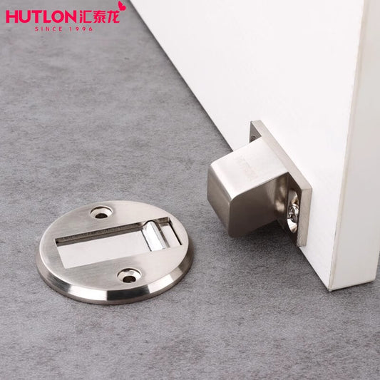 Huitailong windproof doorstop, no-drill anti-collision doorstop, invisible door stop, bedroom strong magnetic door stop, brushed nickel