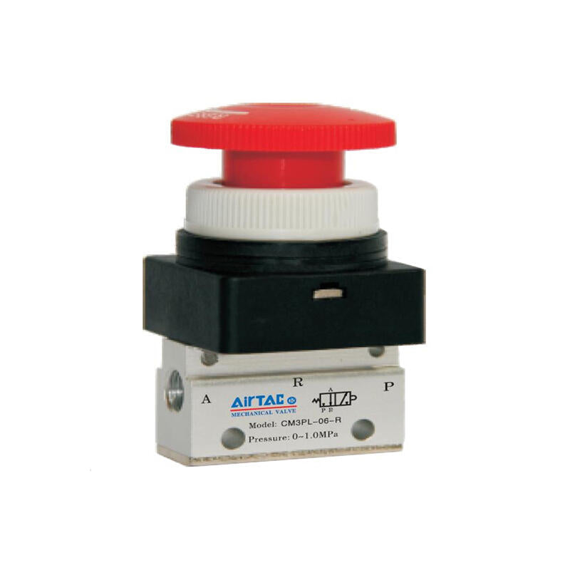 AirTAC Parking Rotary Button Manual Valve (1/8); CM3PL06R