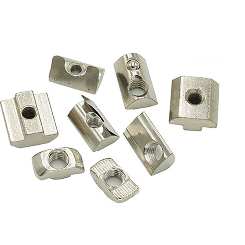 SteelKirin Products 304 Stainless Steel Aluminum Profile Nuts 304 Spring Nuts T-Nuts 304 European Standard T-Nuts 45M8 (10 pieces/pack) Price per piece 48 hours