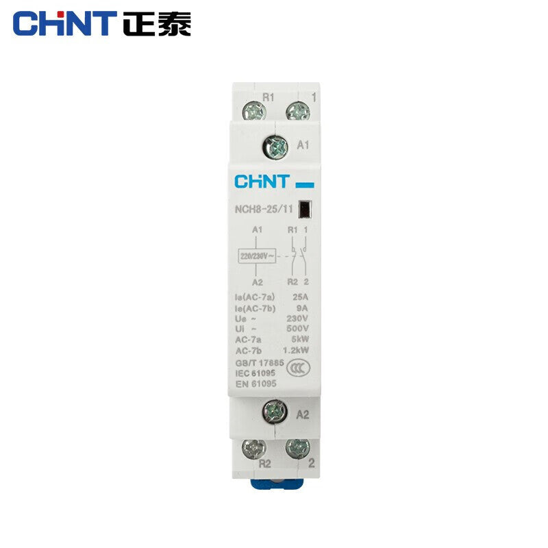 Chint (CHNT) NCH8-25/11-220/230V small single-phase AC contactor 220V rail type