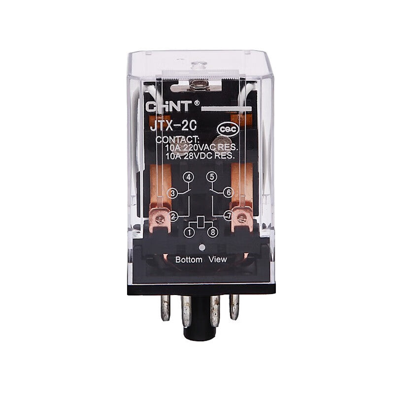 Chint universal small high-power electromagnetic relay AC 24VAC 2NO+2NC 10A JTX-2C AC24V