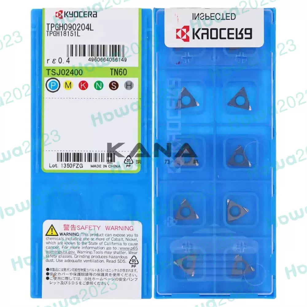 10Pcs/Box Kyocera TPGH090204L TN60 Carbide Inserts CNC Boring Blade [1]