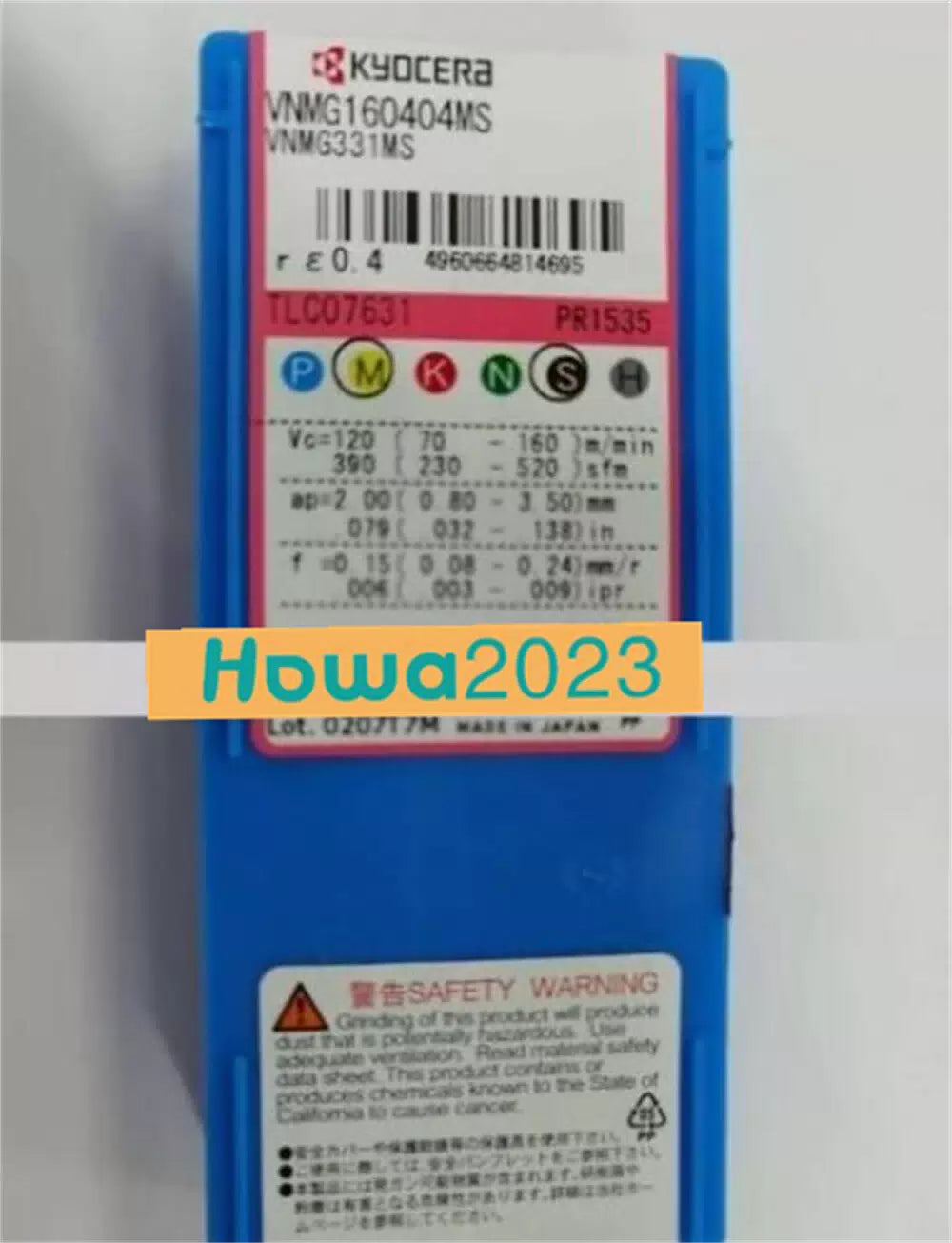 10Pcs/box Kyocera VNMG160404MS PR1535 VNMG331MS Turning blade carbide inserts [1]