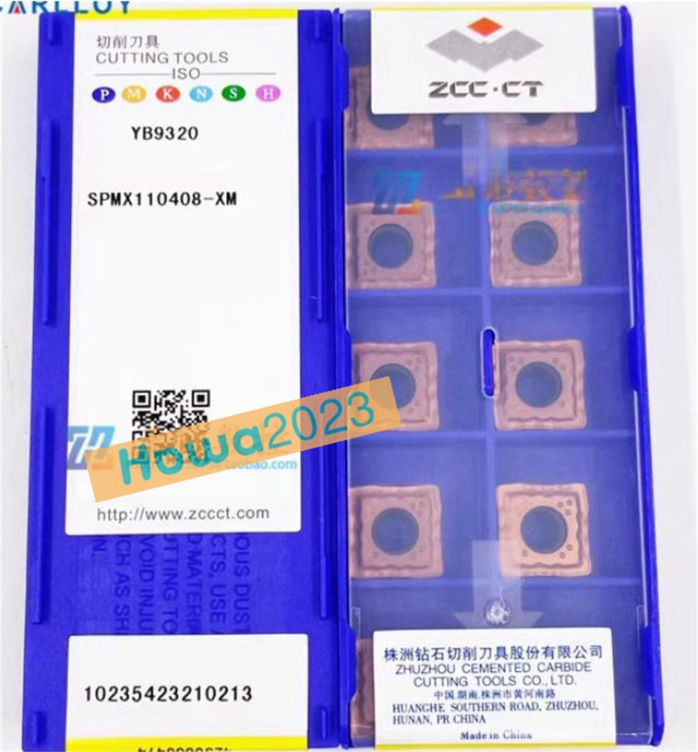 10Pcs/box ZCC.CT SPMX110408-XM YB9320 CNC Carbide Inserts Turning Blade [1]