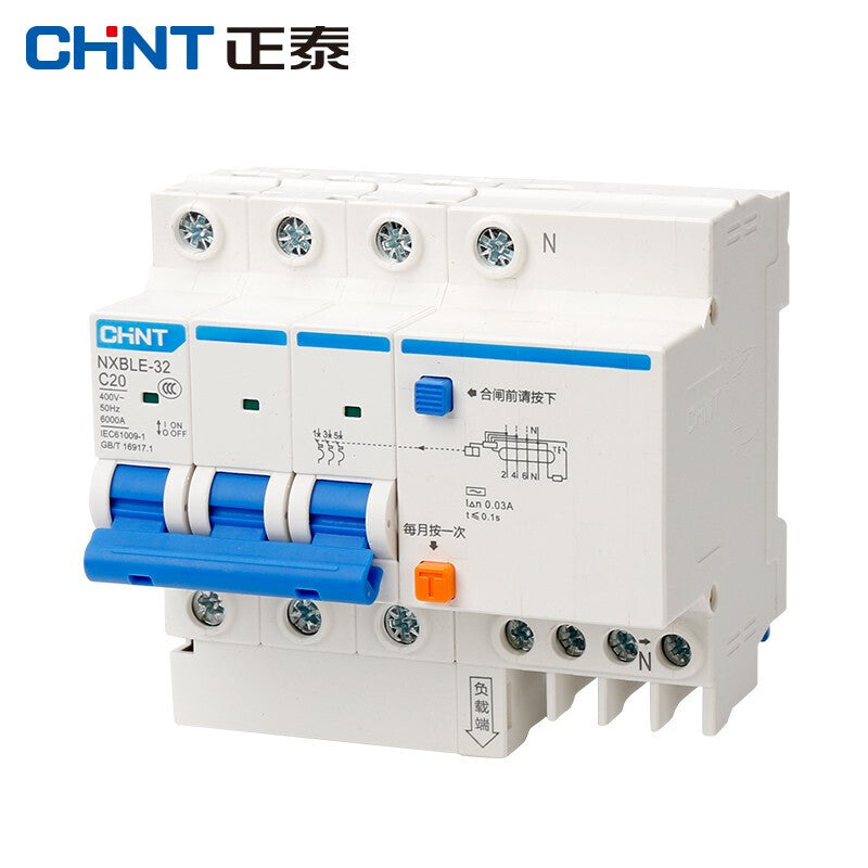 Chint NXBLE-32-3PN-C6 Leakage Protection Circuit Breaker