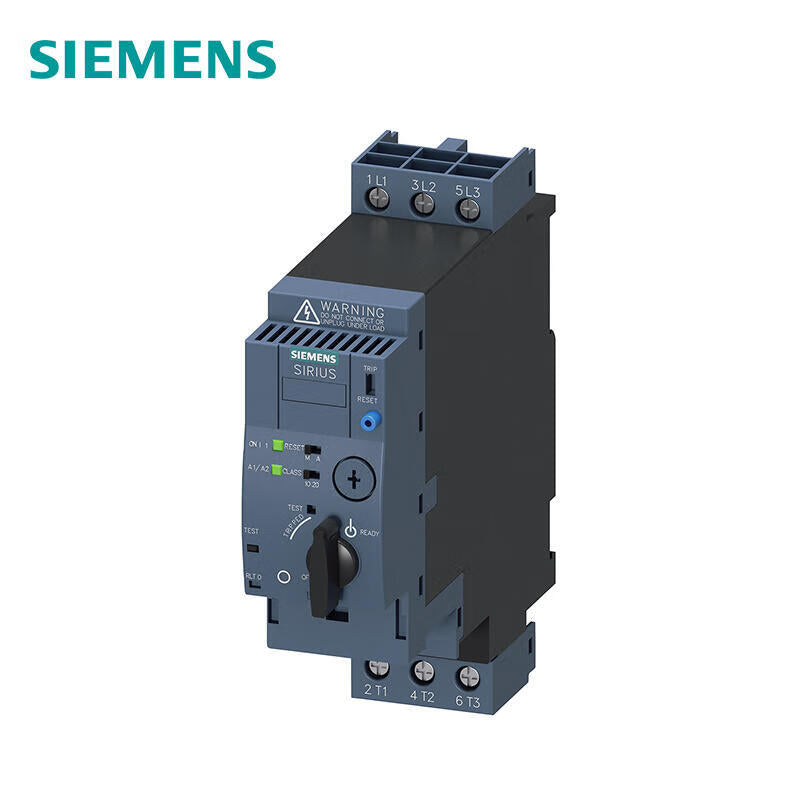 Siemens direct starter, 690V, AC/DC24V, 3-12A Main circuit interface: screw terminal connection Auxiliary circuit interface: pluggable, no terminal; 3RA61201DB34