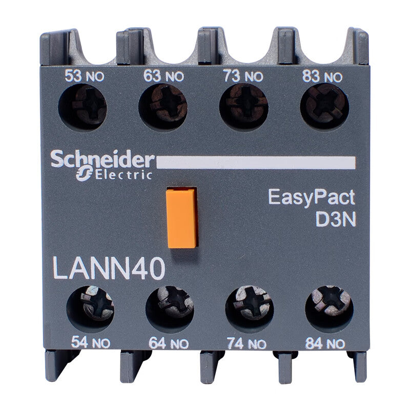 Schneider Electric EasyPact contactor auxiliary contact module LANN40N 4NO contact front mounting adapter LC1N series contactor