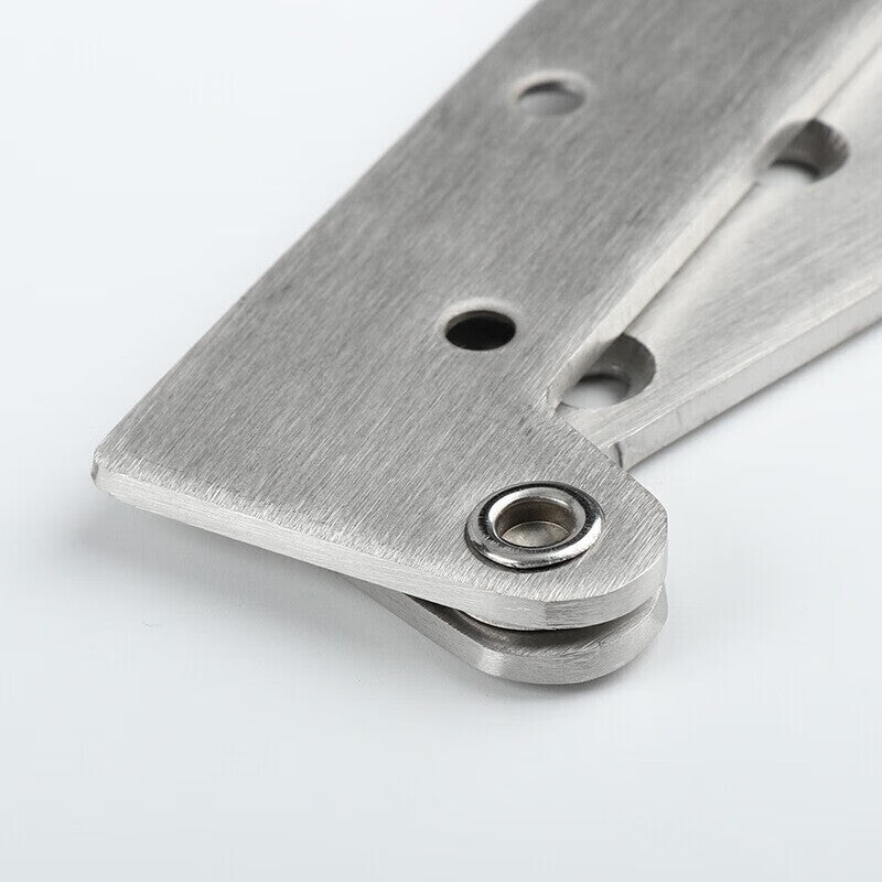 Deyu Crafts Stainless Steel Chicken Beak Hinge, Top and Bottom Pivot, Cabinet Door Straight Hidden Door Hardware Accessories, 2 Pieces/Piece, Extra Large Size