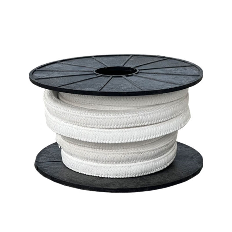 Jinglan PTFE Corrosion-Resistant Pump Sealing Packing Rings, Oil-Free PTFE Packing, 6mm*6mm, 5kg, 50m