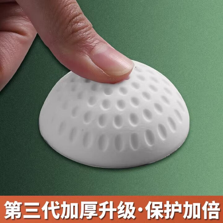 TIMMS door handle anti-collision sticker, rear anti-collision pad, silicone pad, barrier strip, anti-collision door stopper, anti-collision pad - gray - 2 pieces