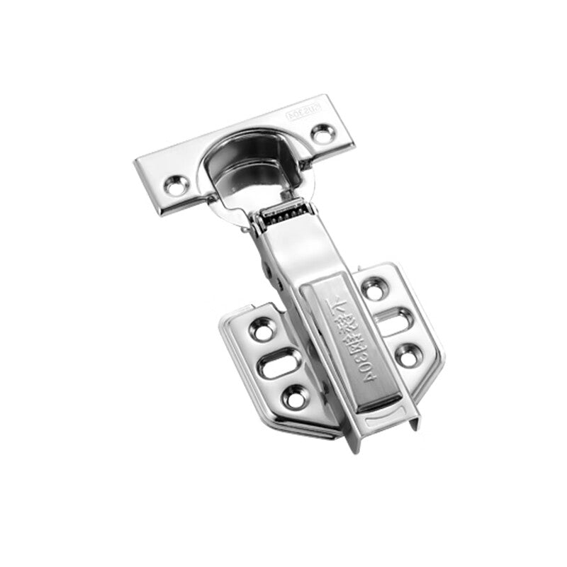 Zhuyu spring hinges, hydraulic hinges, wardrobe hinges, cabinet hinges, door and cupboard hinges, furniture hardware accessories, 304 stainless steel fixed half-hinges, medium bend hinges.