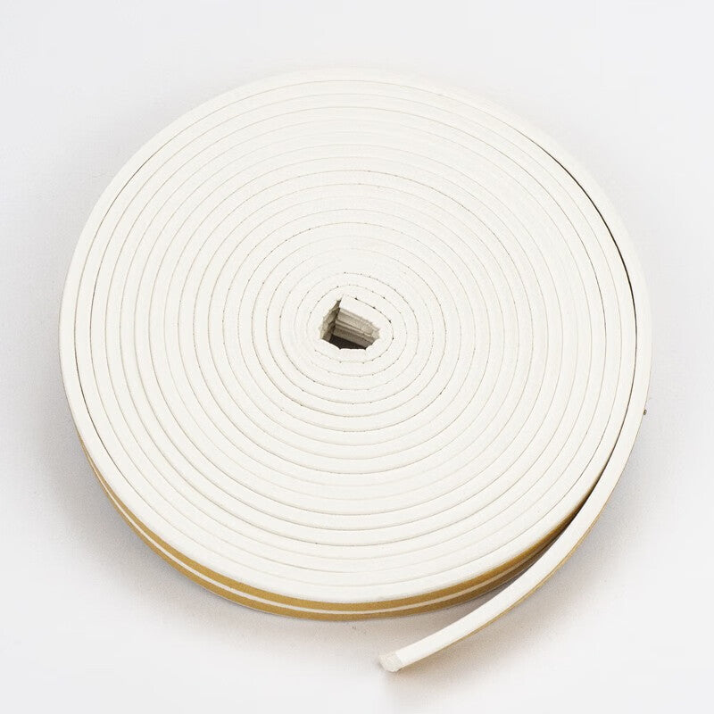 Haisdick door and window sealing strips, soundproof and windproof sealing strips, heat insulation strips, E-type 9*4mm white 10-meter strips