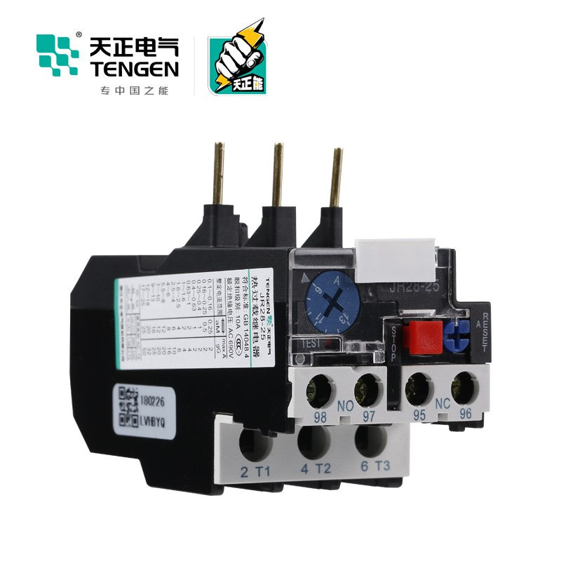 Tianzheng Electric TENGEN JR28-25 17-25A overload phase failure thermal protection relay 03030010056