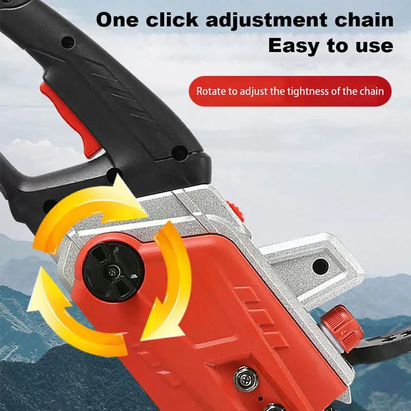 12/16 Inch High Power Corded Chainsaw 220V Handheld AC Household Brushless Electric Chain Saw for Wood Felling Cutting [6]