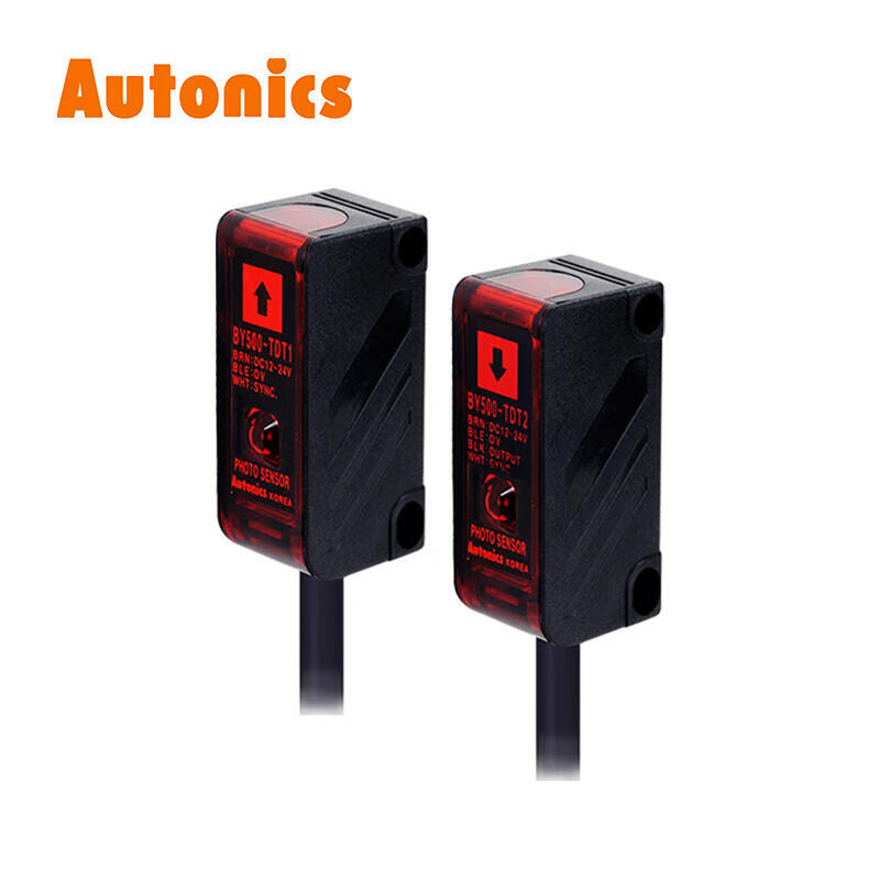 Autonics amplifier built-in photoelectric sensor through-beam type detection distance 500mm DC12-24V NPN cable 2m ON when shaded; BY500-TDT1,2