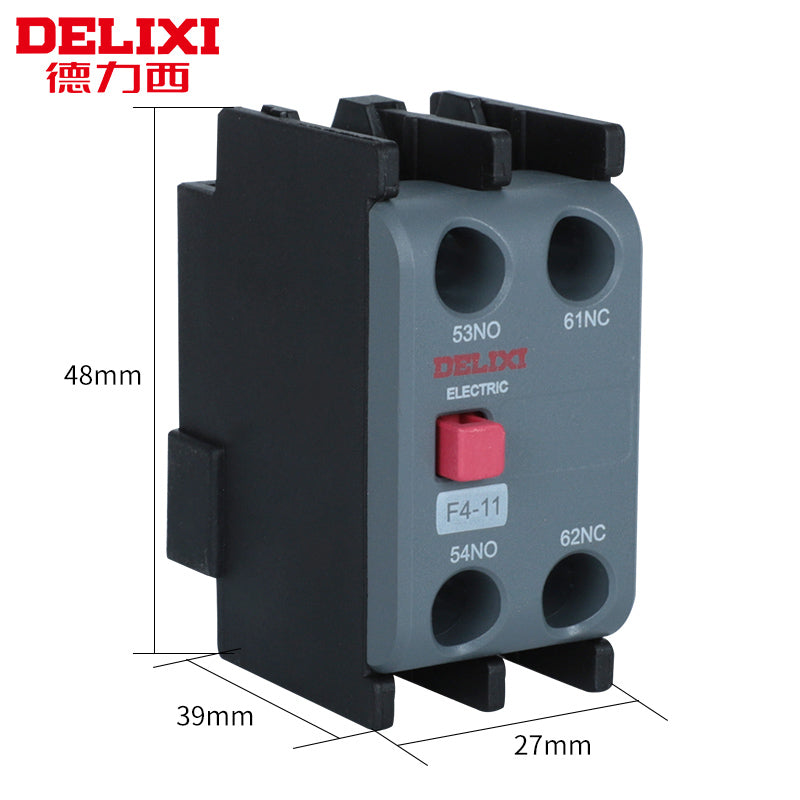 Delixi AC contactor auxiliary contact F4-22/31 with CJX2S CJX2 contactor F4-11