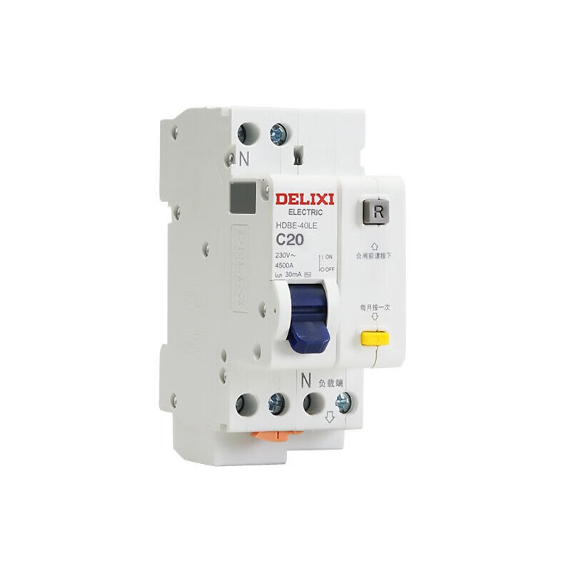 Delixi air switch small circuit breaker HDBE-40LE 1P+NC type 10A; HDBE40LEC10
