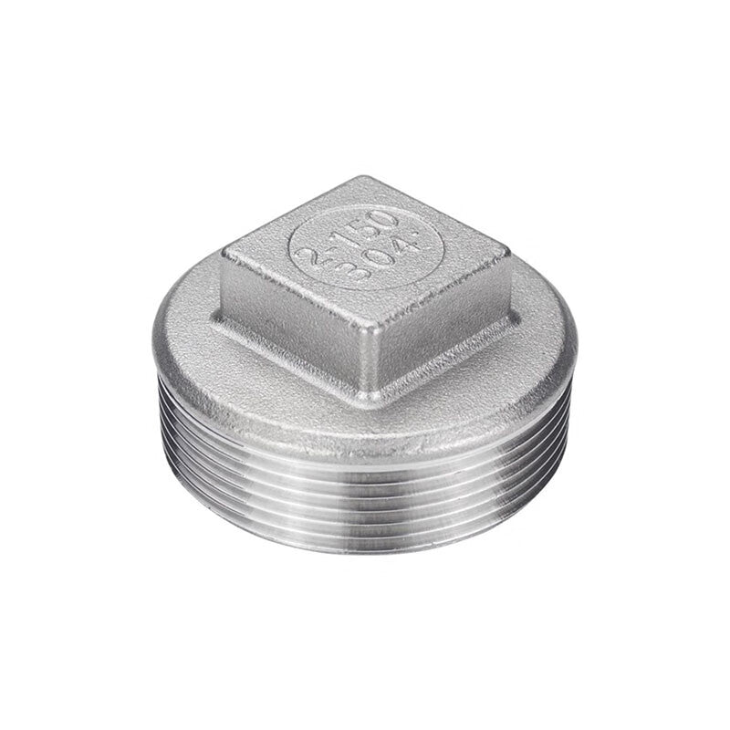Yonghao Yinghong 304 Stainless Steel External Threaded Plug, Threaded Plug, External Thread Square Plug, Pipe Plug, 316L Plug DN6 (1 point)