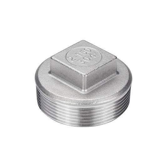 Yonghao Yinghong 304 Stainless Steel External Threaded Plug, Threaded Plug, External Thread Square Plug, Pipe Plug, 316L Plug DN6 (1 point)