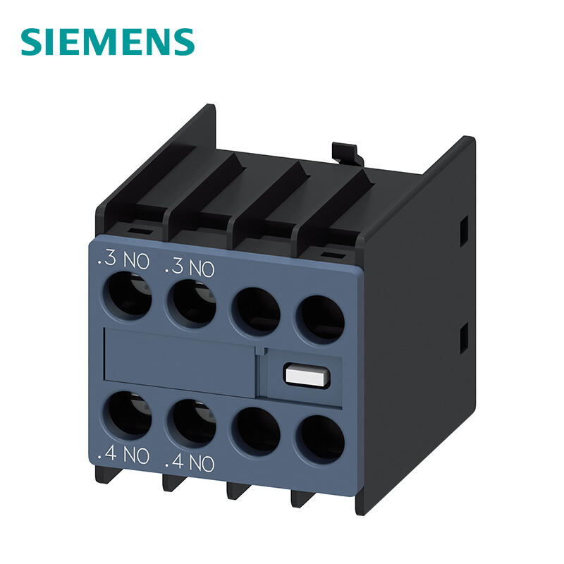 Front side of Siemens auxiliary switch, 2NO current path 1NO, 1NO for 3RH2 and 3RT2 screw terminal connection.3/.4,.3/.4; 3RH29111HA20