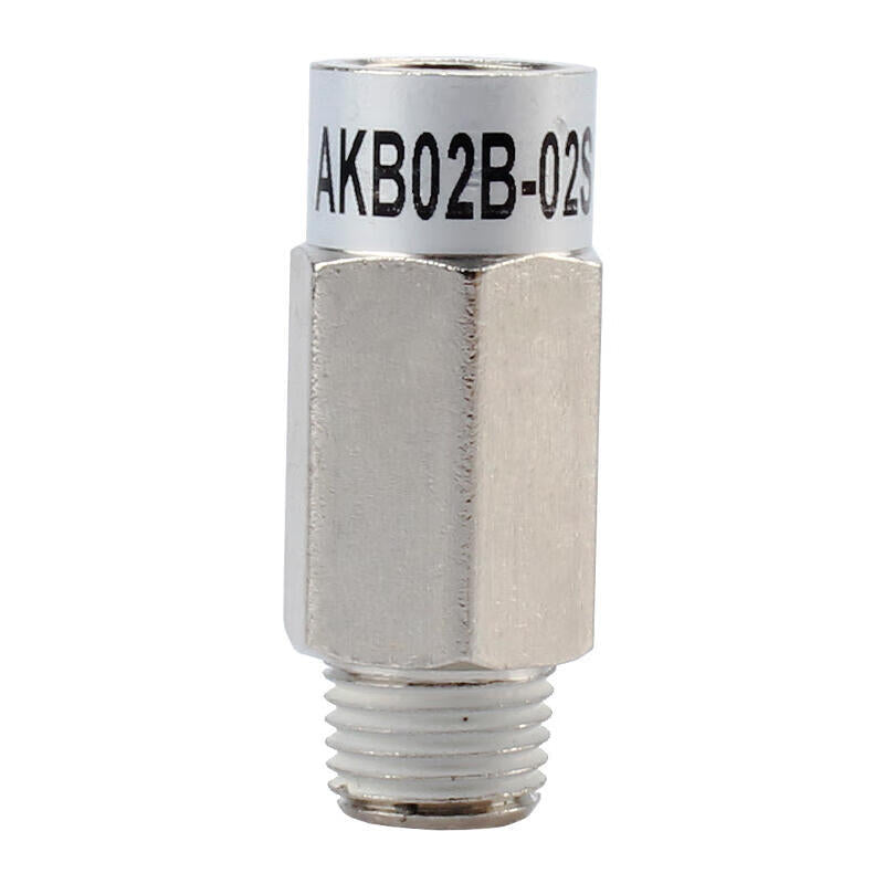 SMC AKB02B-02S: one-way valve with internal and external thread connections