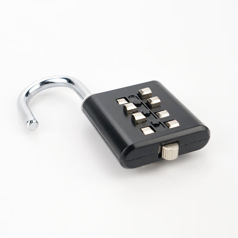Bingyu 8-digit numeric keypad anti-theft padlock, gym locker/toolbox padlock, black, BH-698