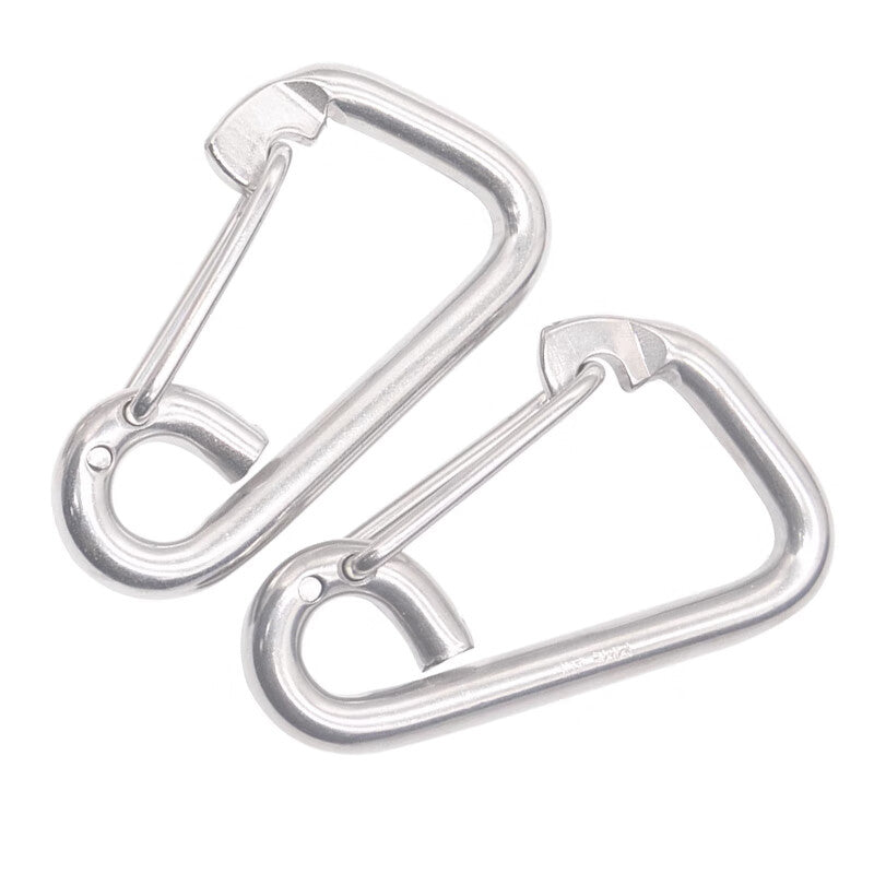 Deqi 304 Stainless Steel Standard Spring Buckle, Carabiner, Safety Buckle, Keychain, Gourd Buckle, Dog Leash, Quick-release Type M6