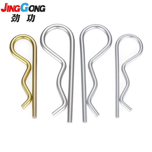 JINGGONG Flexible Cotter Pins, 304 Stainless Steel, 3*60 (5 pieces), Type B