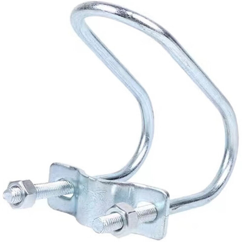 Deyu Industrial Products Double U-shaped Buckle, Steel Pipe Fixing Buckle, Construction Fastener, Cross Pipe Buckle, One Price, 6-point Buckle (25/25)