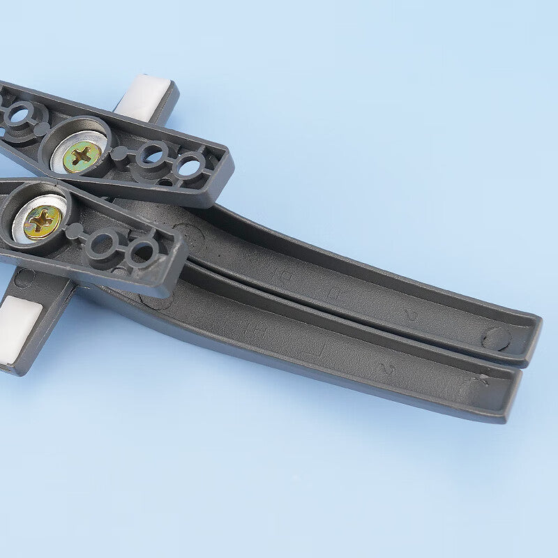 Haisik [Jingcang] Window Handle, Type 50 Aluminum Alloy Single-Point Casement Window Handle, Outward-Opening Window 7-Shaped Window Lock, Curtain Wall Hung Window Handle, Dark Gray Left Handle HKsq-149