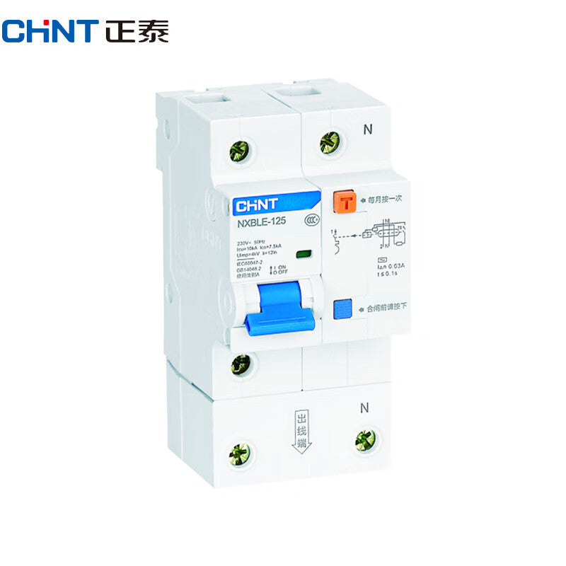 Chint NXBLE-125 Leakage Protector Circuit Breaker 1P+N 100A