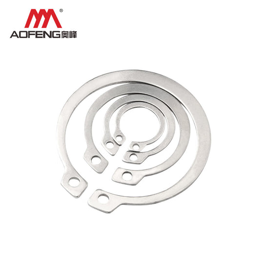 AOFENG GB894.1 Shaft Elastic Retaining Ring, Shaft Clip, Snap Ring, 304 Stainless Steel M6 [150 pieces/pack]