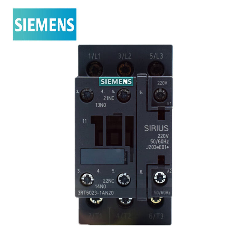 Siemens 3RT60231AN20 AC Contactor 220VAC 3NO 9A 3P 50/60Hz