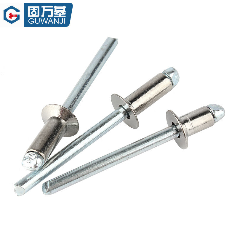 GUWANJI Open Head Countersunk Blind Rivets, 304 Stainless Steel, M3x8 [100 pieces/pack]