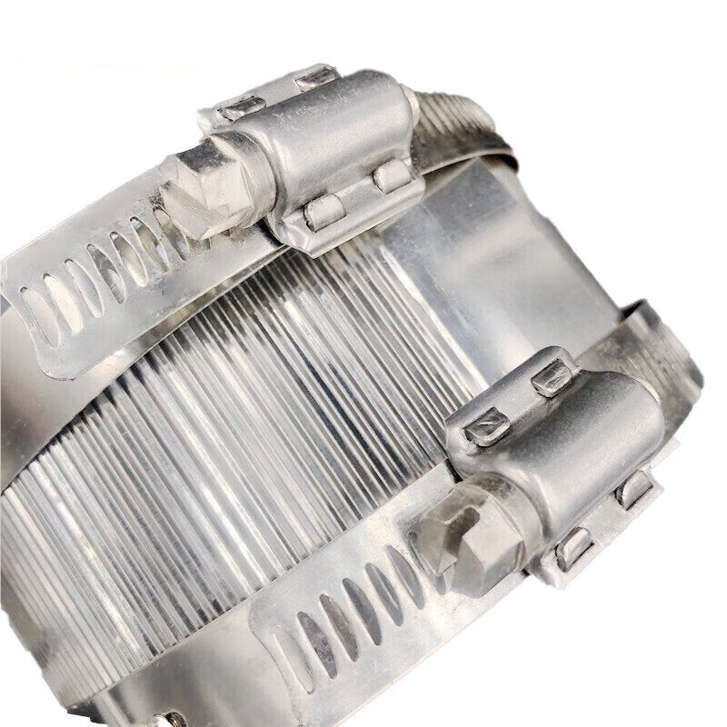 Winstein Stainless Steel Pipe Clamps, All-Steel 3-inch (DN75) PVC Pipe Drainage Pipe Special Hose Clamps, Flexible Cast Iron Pipe Clamps WSX174