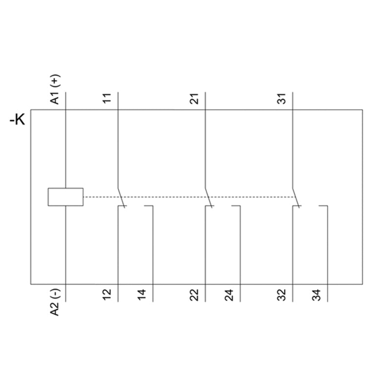 Siemens 3RQ2000-1CW01 Coupling Relay with Hard Gold-Plated Contacts