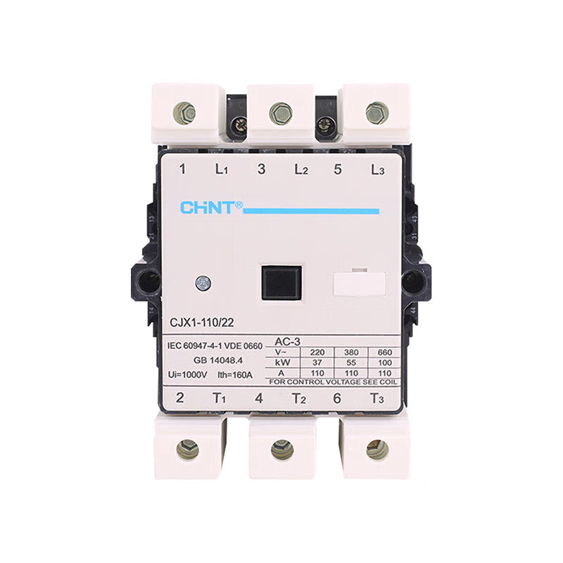 Chint CJX1-110 3P AC Contactor 110A 220VAC for Efficient Control