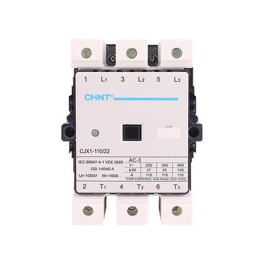 Chint CJX1-110 3P AC Contactor 110A 220VAC for Efficient Control