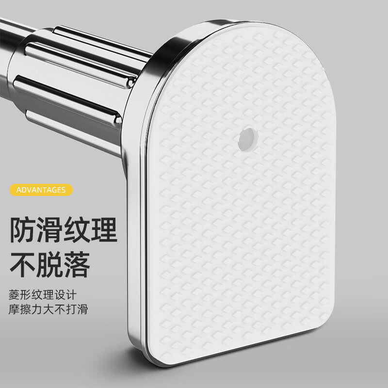 Dajujiang Stainless Steel Telescopic Clothes Drying Rod, Drill-Free Balcony Clothes Rack Support Rod, Bathroom Clothes Hanger Rod, Door Curtain Rod