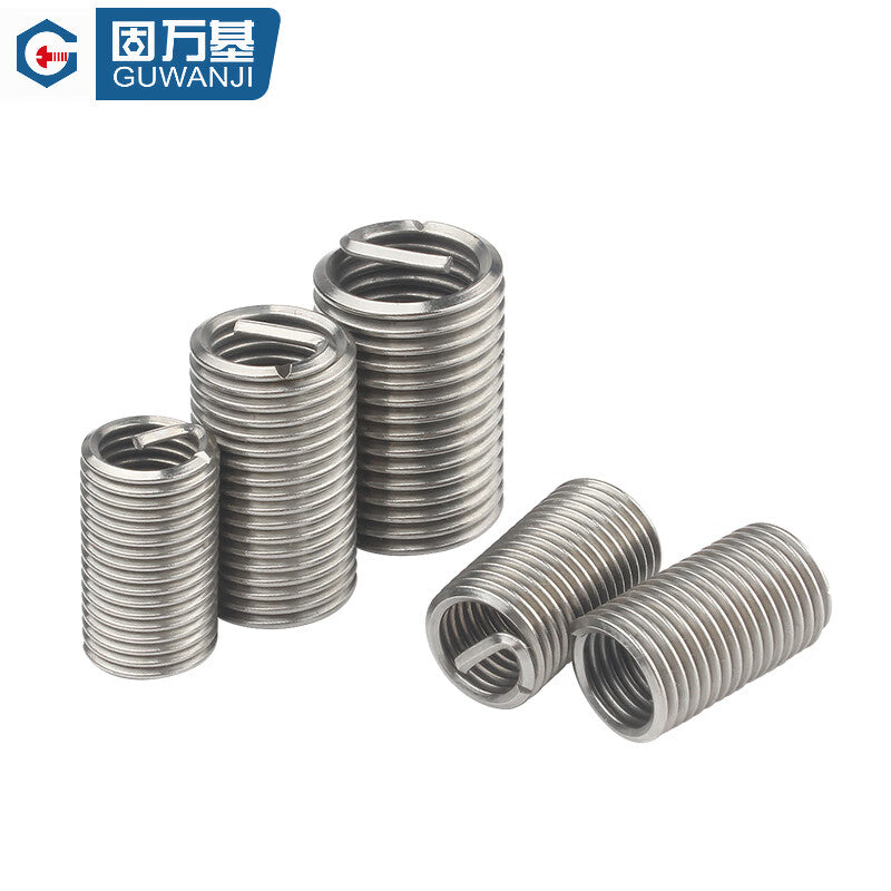 GUWANJI Wire Thread Inserts, 304 Stainless Steel Wire Thread Inserts, Thread Protective Sleeves, Steel Inserts, M8x1.25x1.5D [20 pieces]