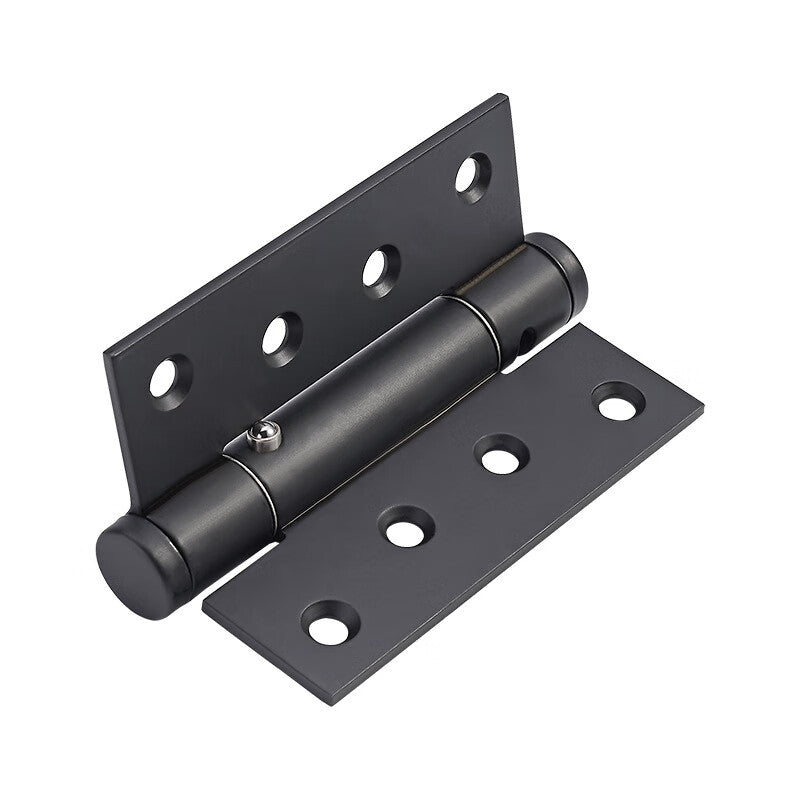 Thousand-speed wheel concealed door hinges, stainless steel door closers, folding door hinges, wooden door springs, 4-inch silver [automatic door closing and positioning] 2 pieces