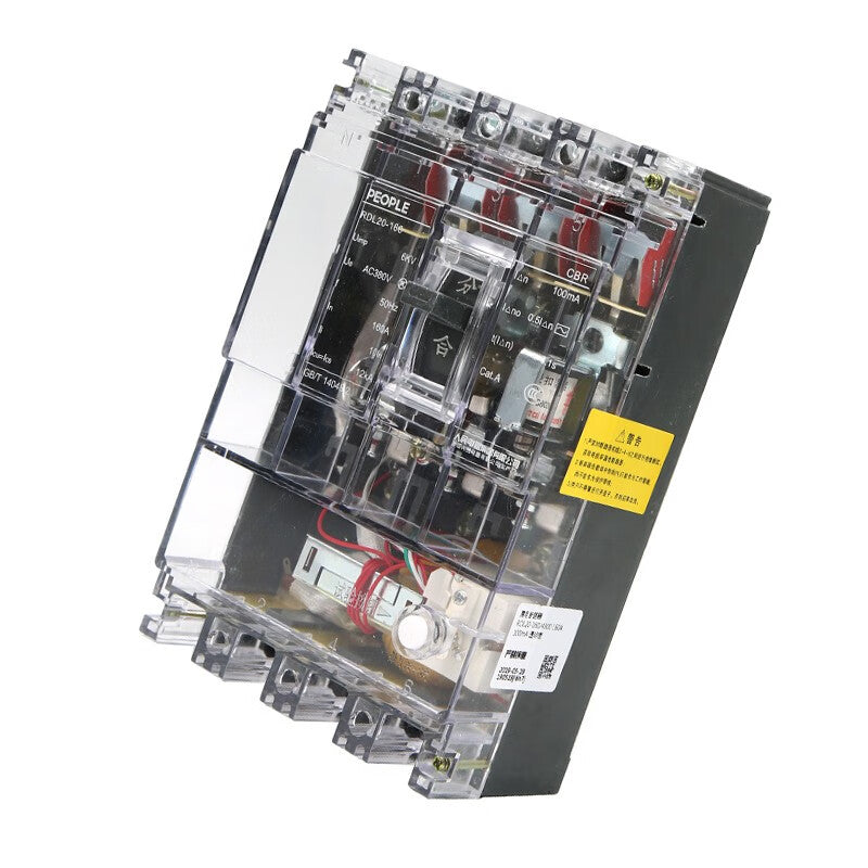 PEOPLE RDL20 250A Leakage Circuit Breaker for 3-Phase Systems