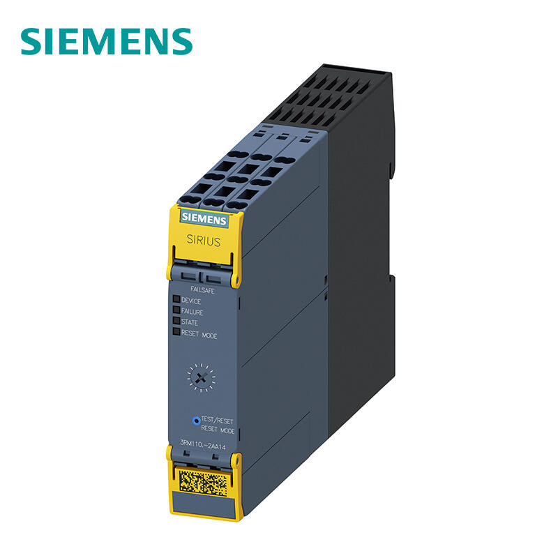 Siemens fail-safe direct starter, 500V, 0-0.12kW, 0.1-0.5A, 110-230VAC cage card connection; 3RM11012AA14