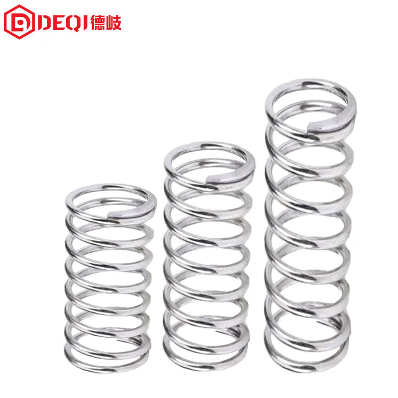 Deqi 304 Stainless Steel Compression Spring, Custom Processing Available, Wire Diameter 1.8*16*400
